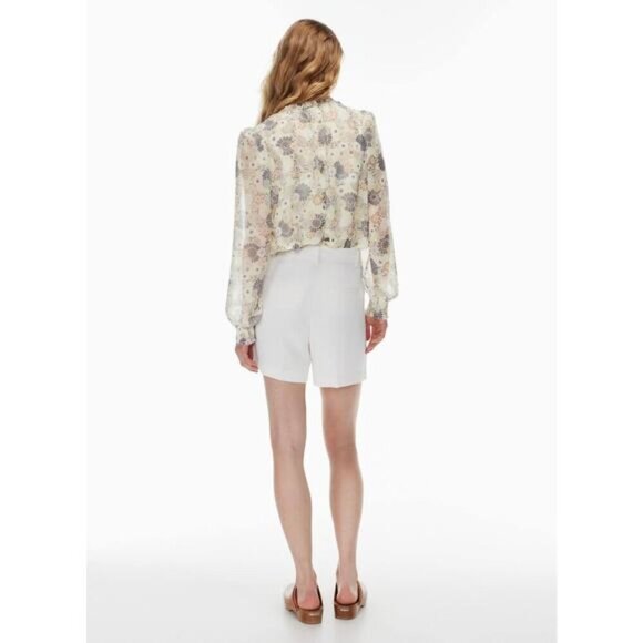 WILFRED Aritzia Santiago Printed Long Sleeve Button Up Blouse Sz 2XL - Picture 4 of 8